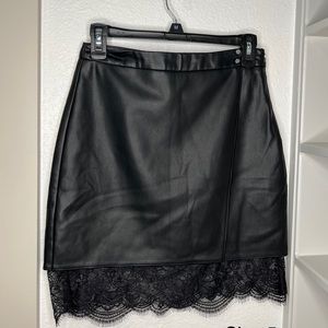 Vegan leather skirt